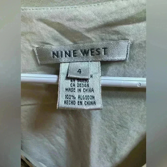 EUC | Women’s Nine West Baby Doll Blouse - Late 90s/Early Y2K | Size 4 | Tan - Picture 3 of 8